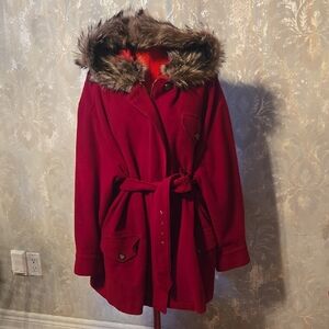 Vintage Georges Rech Wool Cashmere Hooded Coat